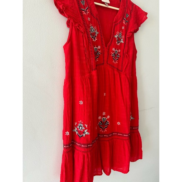 Knox Rose Red Embroidered Mini Dress - Picture 4 of 7